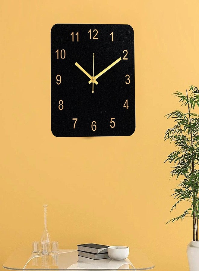 Unique Craft Analog Wooden Antique Design Wall Clock for Living Room, Bedroom Wall, Home and Office, Black, MD_UNQ-017 - Image 4